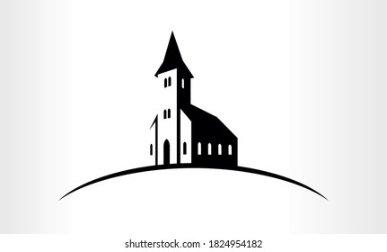 Vector Illustration of a Church logo emblem