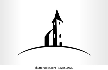 Vector Illustration of a Church logo emblem