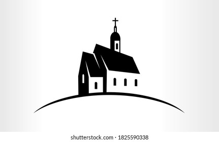 Vector Illustration of a Church logo emblem