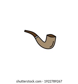 Vector illustration of cigar isolated on white