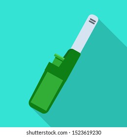 Vector illustration of cigarette and electronic symbol. Graphic of cigarette and smoking stock vector illustration.