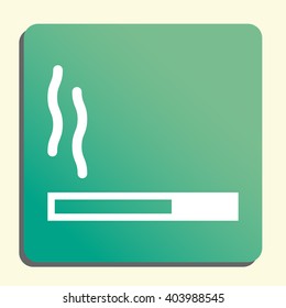 Vector illustration of cigarette icon. Premium quality web icon