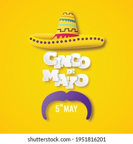 Vector illustration of Cinco de Mayo. 
