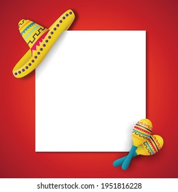 Vector illustration of Cinco de Mayo. 

