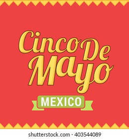 Vector illustration of cinco de mayo celebration background.