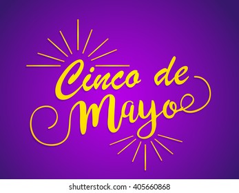 Vector illustration of cinco de mayo celebration background.