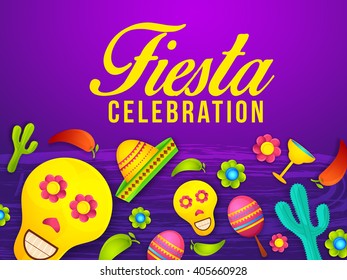 Vector illustration of cinco de mayo celebration background.