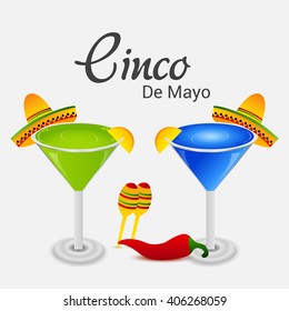 Vector illustration of Cinco De Mayo celebration background.