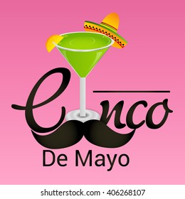 Vector illustration of a Cinco De Mayo celebration background.