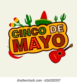 Vector Illustration of a Cinco De Mayo Design