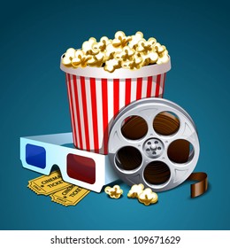 Vector illustration of cinema