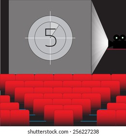Vector illustration of cinema. Vector eps 10.