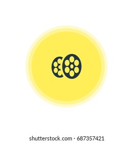 Vector Illustration Of Cinema Icon. Beautiful Map Element Also Can Be Used As Film  Element.