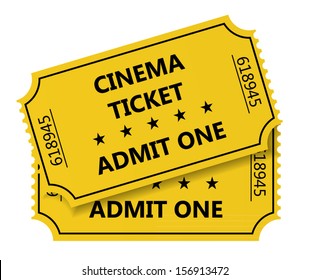 Vector illustration of cinema tickets