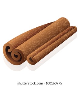 Vector illustration of cinnamon