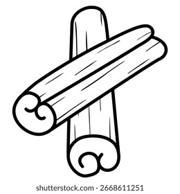 Vektorgrafik von Zimtgewürz 