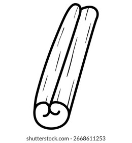 ilustração vetorial de especiarias de canela 