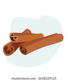 Vector illustration of Cinnamon Sticks 