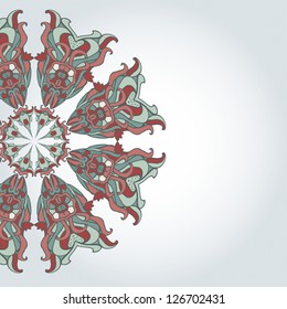 vector illustration with circle