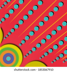 Vector illustration of Circle Colorful design Abstract background