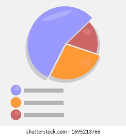 vector illustration of a circle diagram