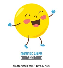 Vector Illustration Of Circle Geometric Shape