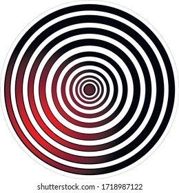 vector illustration: circle for hypnosis : circle in a circle. abstraction