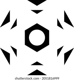 Círculo de ilustración de vector aislado en fondo blanco