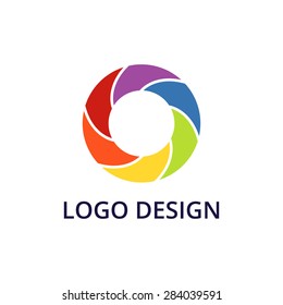 Vector illustration of circle logo.