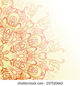 vector illustration with circular ornaments