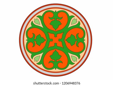 Vector illustration of a circular pattern, EPS 10 file