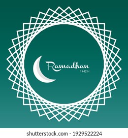 Ilustración vectorial de la plantilla de fondo de banner cuadrado circular con círculo, saludo ramadán, mangala, decoración islamica turca. 4000x4000 píxeles perfectos.