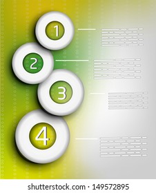 Vector illustration of circulation infographics template design. 