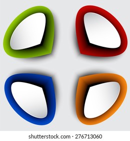 Vector illustration of circulation infographics template design set