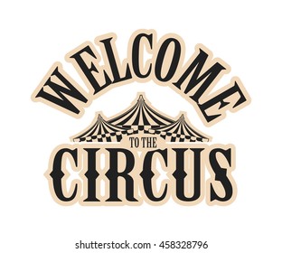 vector illustration Circus logo on a white background