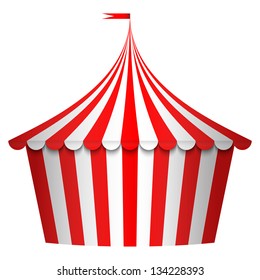 Vector illustration of circus tent