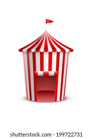 Vector illustration of circus tent.