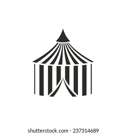 Vector Illustration of a Circus Tent