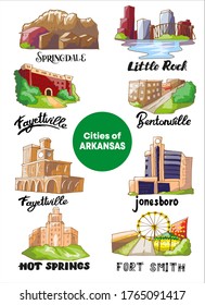 Ciudades vectoriales de Arkansas