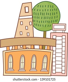 Vector illustration of a city