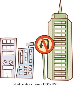 Vector illustration of a city