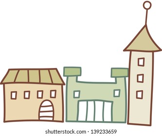 Ilustración vectorial de una ciudad
