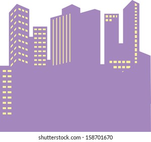 Ilustración vectorial de una ciudad