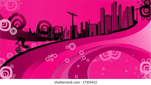 vector illustration of a city