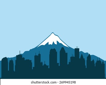Vector illustration. City.
