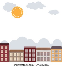 Vector illustration of a city.