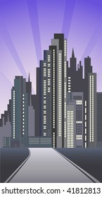 Vector illustration of the city.