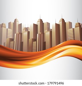 Vector illustration of city banner.