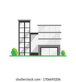 vector illustration of a city building