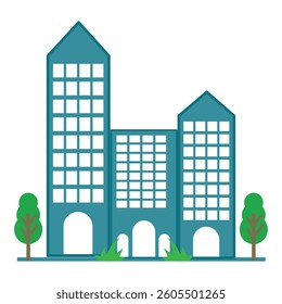 vector illustration of city building